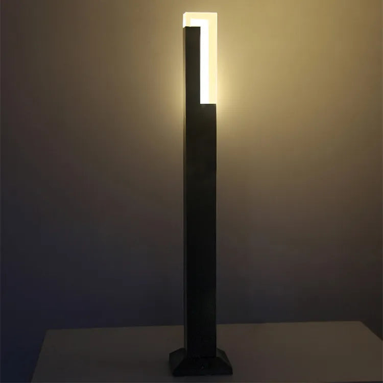 Bollard, Garden Light, 240VAC, 5 Watt, IP54, sand black, Rectangular