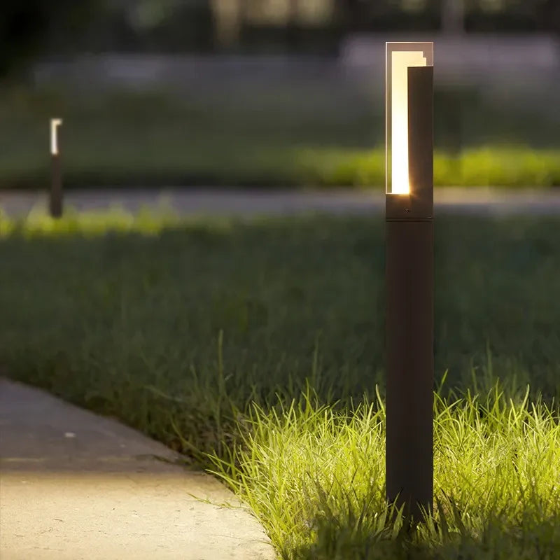 Bollard, Garden Light, 240VAC, 5 Watt, IP54, sand black, Rectangular