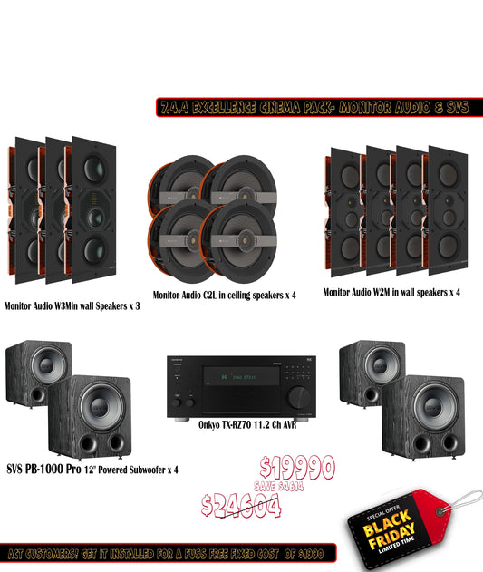 Monitor Audio SVS Onkyo 7.4.4 Excellence home cinema Pack