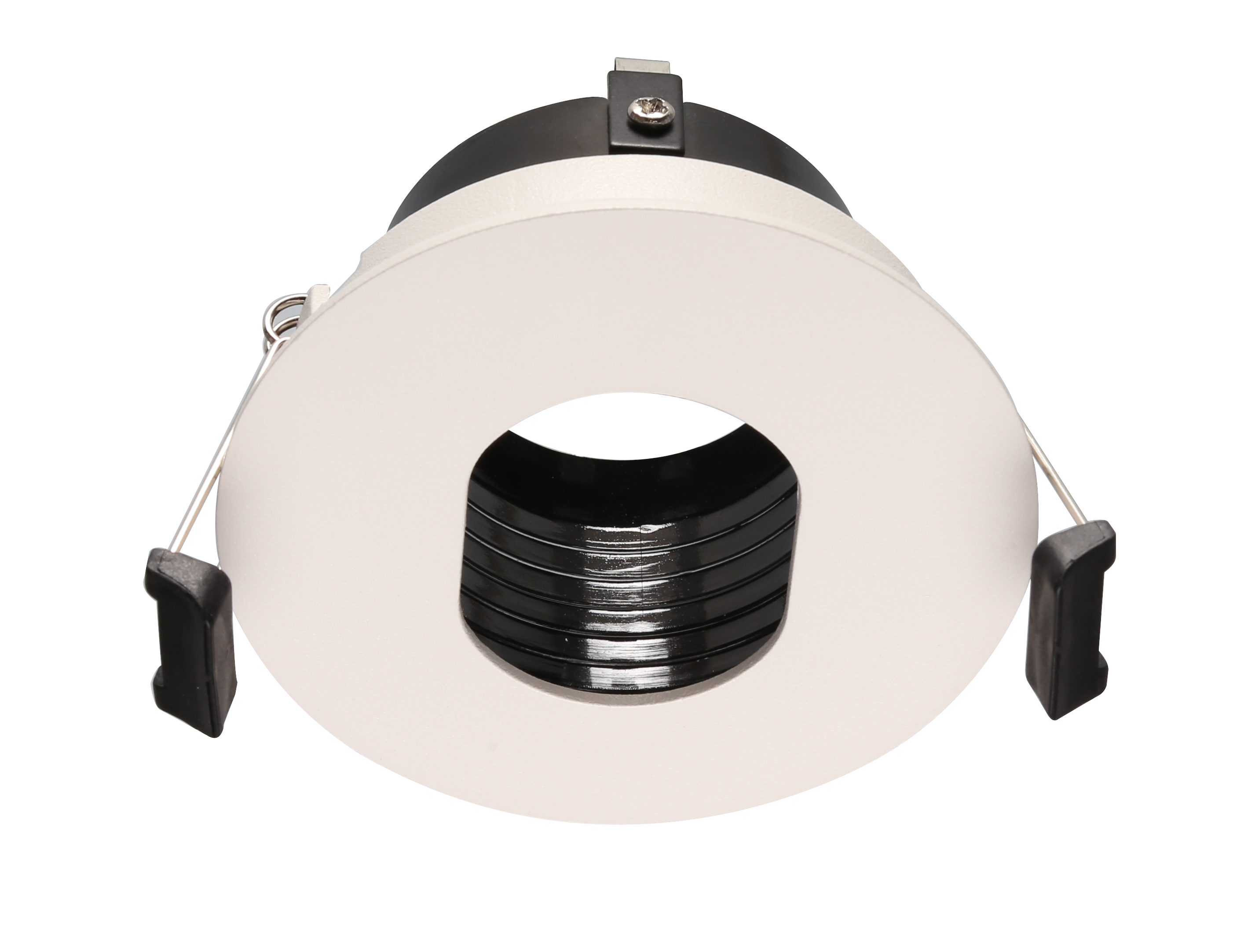 RA8 White- Round gimbal IP20 surface mount trim for X Series COB Modules
