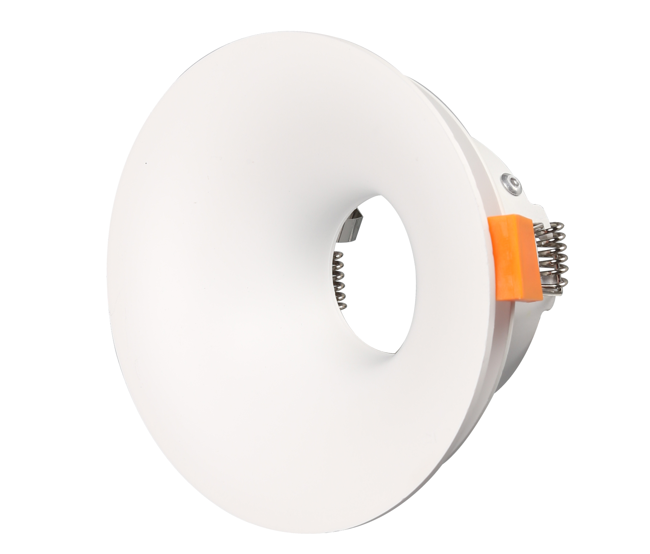 RF11 White- Round fixed IP20 surface mount trim with double fluted shadow ring for X Series COB Modules