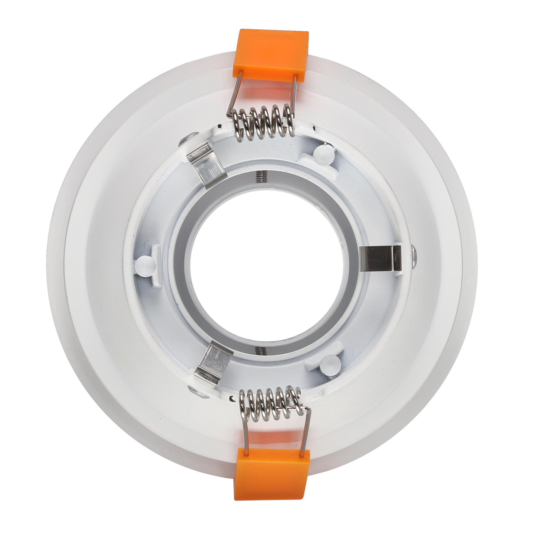 RF11 White- Round fixed IP20 surface mount trim with double fluted shadow ring for X Series COB Modules