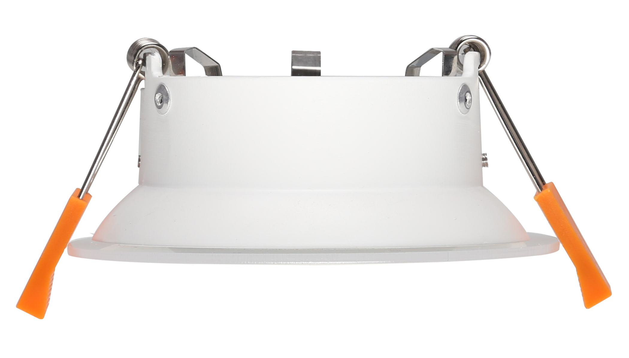 RF12 White- Round fixed IP20 surface mount trim with perspex halo ring for X Series COB Modules
