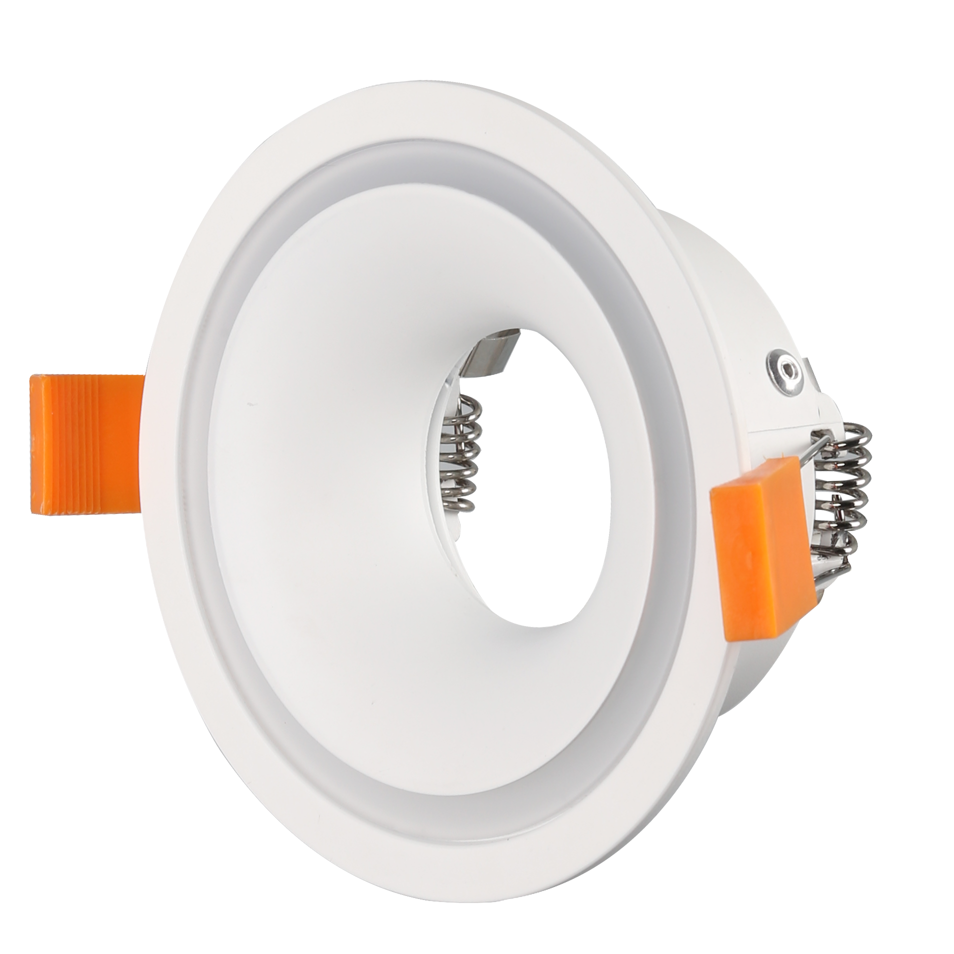 RF6 White-Round fixed IP20 surface mount trim with halo ring for X Series COB Modules