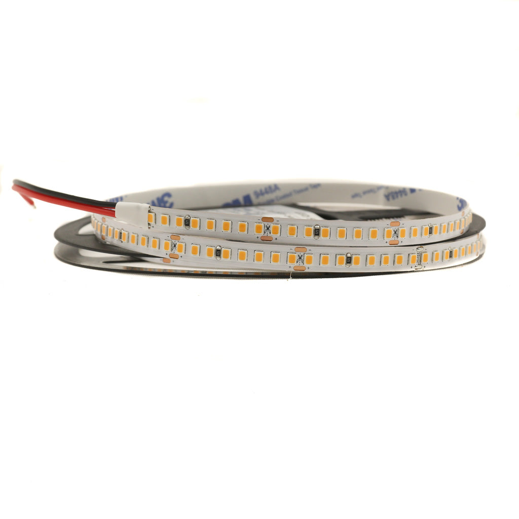 Lunar Series,24V, 3000K Warm White, 15W/m, 8mm PCB, 196 LED/m 1600Lumens/m, IP20,Strip Light, 5m roll