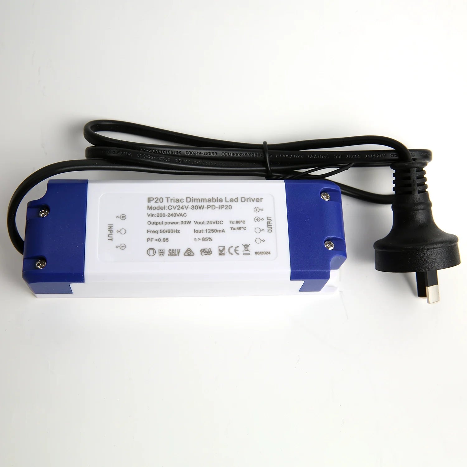 30W LED Driver - Constant Voltage - Phase dimming- IP20