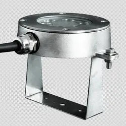 6 x 2 Watt, IP68, 24V, Warm White, Pool, Pond Light, Stainless Steel, Surface Mount, Clear Diffuser