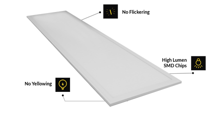PL30120 Edge lit, 295 x 1195 mm, 30W, 3600 Lumen, Low UGR, flicker free, Triac dimming, 4500K Panel light, Pack of 5
