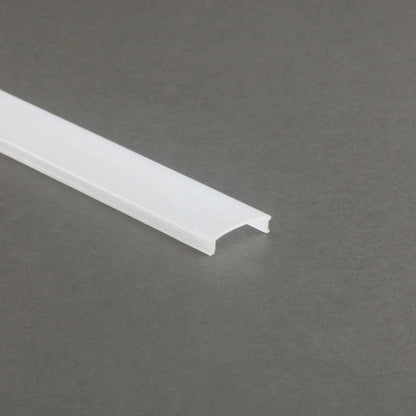 Surface mounting, Aluminium extrusion, profile, channel for strip light with opal diffuser, 19x19x3000mm