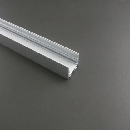 Surface mounting, Aluminium extrusion, profile, channel for strip light with opal diffuser, 35x35x3000mm
