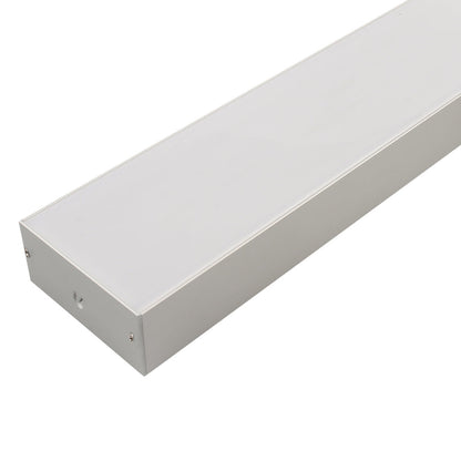 Surface mounting, Pendant mounting Aluminium extrusion, profile, channel for strip light with opal diffuser, 75x35x2500mm