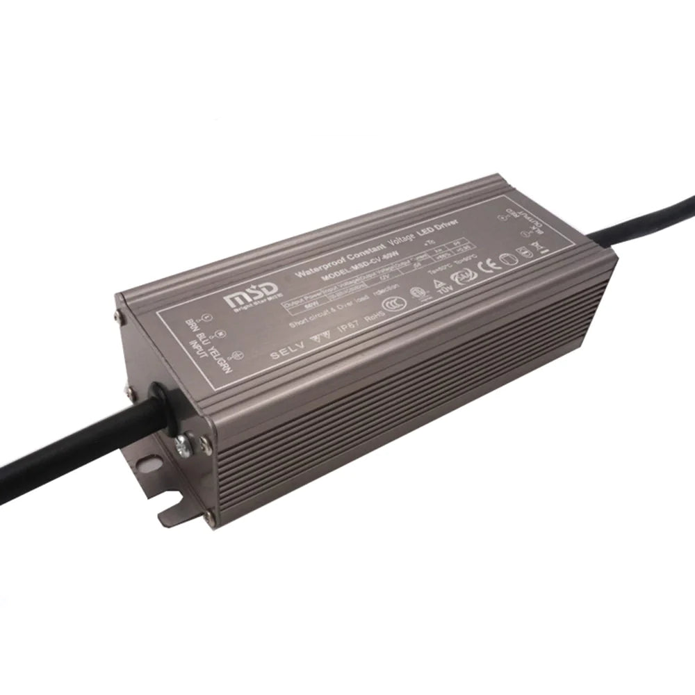 Power supply, 24VDC, 60W, IP67, flicker free, Constant Voltage, Non Dimming driver