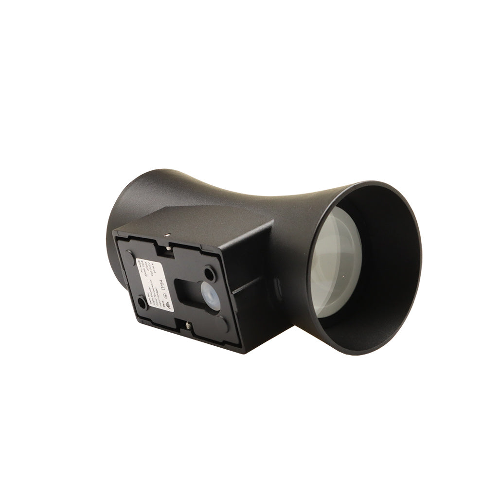 Wall Light, Up and down Light, 240VAC, 2x5W, IP54, 2700K, Sand black